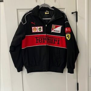 Ferrari Black and Red Racing Jacket